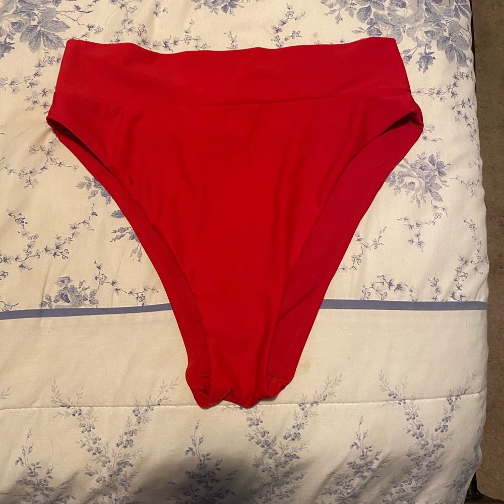 high waisted aerie bikini bottom size L